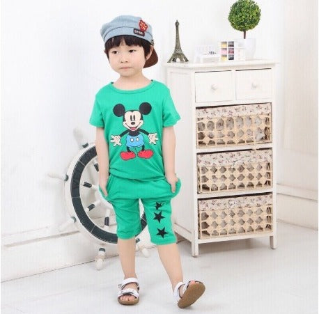 The Aqua Duck Graphic T-Shirt & Capri Set